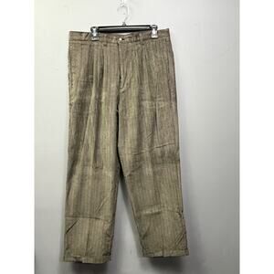 Scandia Woods Corduroy pants mens 36x30 thick wale‎ brown black cuffed Pockets